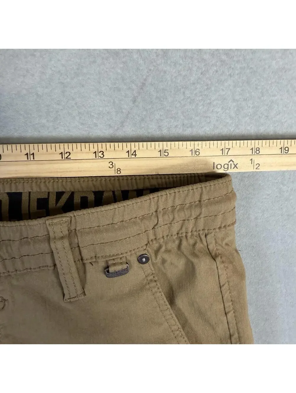 Projek Raw Pants Mens Large Khaki Classic Tech Tapered Performance Stretch